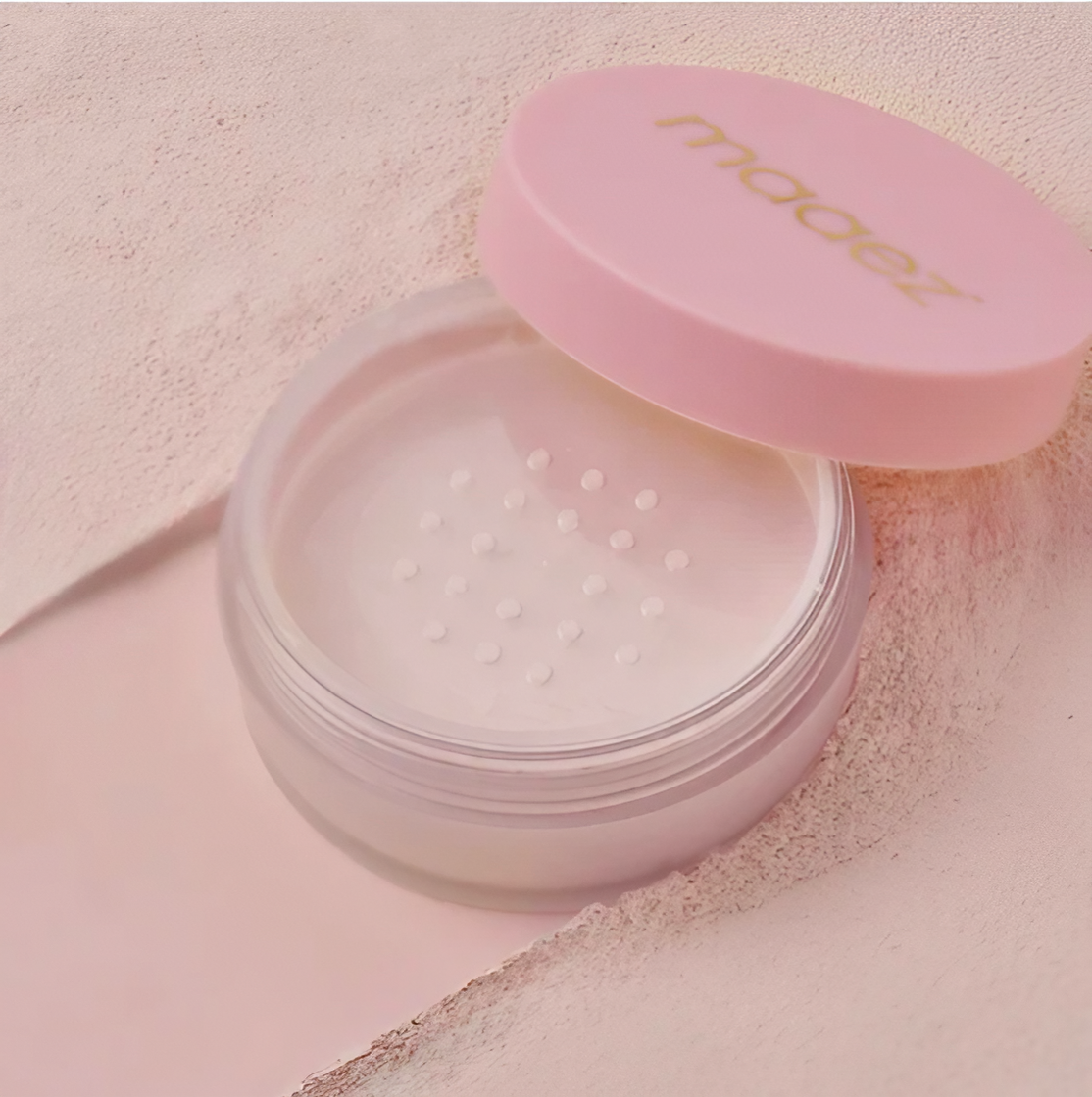 Maaez - Bedak Tetapan Mekap HD Tanpa Cela (Bedak Tabur) | HD Flawless Setting Powder (Loose Powder) (Strawberry chocolate)